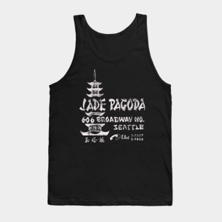 Retro Vintage Jade Pagoda Restaurant Seattle Tank Top